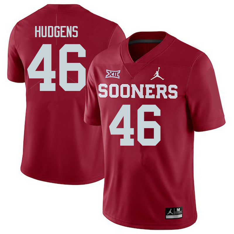 Oklahoma Sooners #46 Pierce Hudgens College Football Jerseys Sale-Crimson